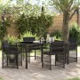 Conjunto de Comedor de Jardín 5 pcs Negro ratán sintético en Sillas de jardín | Comprar online en Foru.es