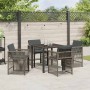 Conjunto de Comedor de Jardín 5 pcs Gris ratán sintético en Sillas de jardín | Comprar online en Foru.es
