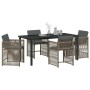 Conjunto de Comedor de Jardín 5 pcs Gris ratán sintético en Sillas de jardín | Comprar online en Foru.es