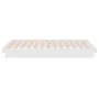 Estructura de cama madera maciza individual blanco 75x190 cm de vidaXL, Camas y somieres - Ref: Foro24-819933, Precio: 87,94 ...