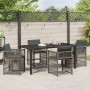 Conjunto de Comedor de Jardín 5 pcs Gris ratán sintético en Sillas de jardín | Comprar online en Foru.es