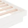 Estructura de cama madera maciza individual blanco 75x190 cm de vidaXL, Camas y somieres - Ref: Foro24-819933, Precio: 87,94 ...