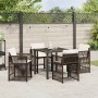 Conjunto de Comedor de Jardín 5 pcs Marrón ratán sintético en Sillas de jardín | Comprar online en Foru.es