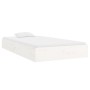 Estructura de cama madera maciza blanca 90x200 cm de vidaXL, Camas y somieres - Ref: Foro24-820058, Precio: 94,17 €, Descuent...