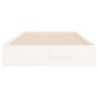 Estructura de cama madera maciza blanca 90x200 cm de vidaXL, Camas y somieres - Ref: Foro24-820058, Precio: 94,17 €, Descuent...