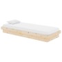 Estructura de cama madera maciza 75x190 cm de vidaXL, Camas y somieres - Ref: Foro24-819932, Precio: 102,69 €, Descuento: %