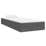 Estructura de cama individual madera maciza gris 75x190 cm de vidaXL, Camas y somieres - Ref: Foro24-820064, Precio: 96,22 €,...