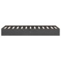 Estructura de cama individual madera maciza gris 75x190 cm de vidaXL, Camas y somieres - Ref: Foro24-820064, Precio: 96,22 €,...