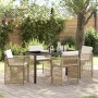 Conjunto de Comedor de Jardín 5 pcs Beige ratán sintético en Sillas de jardín | Comprar online en Foru.es