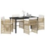 Conjunto de Comedor de Jardín 5 pcs Beige ratán sintético en Sillas de jardín | Comprar online en Foru.es