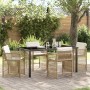Conjunto de Comedor de Jardín 5 pcs Beige ratán sintético en Sillas de jardín | Comprar online en Foru.es