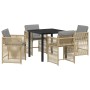 Conjunto de Comedor de Jardín 5 pcs Beige ratán sintético en Sillas de jardín | Comprar online en Foru.es