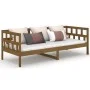 Sofá cama madera maciza de pino marrón miel 80x200 cm de vidaXL, Camas y somieres - Ref: Foro24-820215, Precio: 111,19 €, Des...