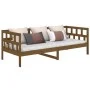 Sofá cama madera maciza de pino marrón miel 80x200 cm de vidaXL, Camas y somieres - Ref: Foro24-820215, Precio: 111,19 €, Des...