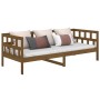 Sofá cama madera maciza de pino marrón miel 80x200 cm de vidaXL, Camas y somieres - Ref: Foro24-820215, Precio: 112,72 €, Des...