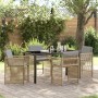 Conjunto de Comedor de Jardín 5 pcs Beige ratán sintético en Sillas de jardín | Comprar online en Foru.es