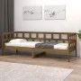 Sofá cama madera maciza de pino marrón miel 80x200 cm de vidaXL, Camas y somieres - Ref: Foro24-820215, Precio: 111,19 €, Des...