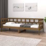 Sofá cama madera maciza de pino marrón miel 80x200 cm de vidaXL, Camas y somieres - Ref: Foro24-820215, Precio: 112,72 €, Des...