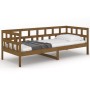 Sofá cama madera maciza de pino marrón miel 80x200 cm de vidaXL, Camas y somieres - Ref: Foro24-820215, Precio: 112,72 €, Des...