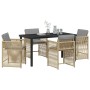 Conjunto de Comedor de Jardín 5 pcs Beige ratán sintético en Sillas de jardín | Comprar online en Foru.es