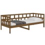 Sofá cama madera maciza de pino marrón miel 80x200 cm de vidaXL, Camas y somieres - Ref: Foro24-820215, Precio: 112,72 €, Des...