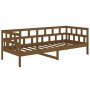 Sofá cama madera maciza de pino marrón miel 80x200 cm de vidaXL, Camas y somieres - Ref: Foro24-820215, Precio: 112,72 €, Des...