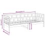 Sofá cama madera maciza de pino marrón miel 80x200 cm de vidaXL, Camas y somieres - Ref: Foro24-820215, Precio: 112,72 €, Des...