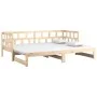 Sofá cama extraíble madera maciza de pino 2x(90x200) cm de vidaXL, Camas y somieres - Ref: Foro24-820222, Precio: 209,84 €, D...