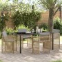 Conjunto de Comedor de Jardín 5 pcs Beige ratán sintético en Sillas de jardín | Comprar online en Foru.es
