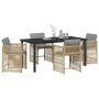 Conjunto de Comedor de Jardín 5 pcs Beige ratán sintético en Sillas de jardín | Comprar online en Foru.es
