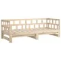 Sofá cama extraíble madera maciza de pino 2x(90x200) cm de vidaXL, Camas y somieres - Ref: Foro24-820222, Precio: 209,84 €, D...