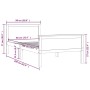 Estructura de cama madera maciza pino marrón miel 90x200 cm de vidaXL, Camas y somieres - Ref: Foro24-322188, Precio: 120,52 ...