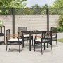 Conjunto de Comedor de Jardín 5 pcs Negro ratán sintético en Sillas de jardín | Comprar online en Foru.es