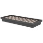 Estructura de cama individual madera maciza gris 75x190 cm de vidaXL, Camas y somieres - Ref: Foro24-819934, Precio: 117,62 €...