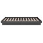 Estructura de cama individual madera maciza gris 75x190 cm de vidaXL, Camas y somieres - Ref: Foro24-819934, Precio: 117,62 €...