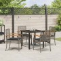 Conjunto de Comedor de Jardín 5 pcs Gris ratán sintético en Sillas de jardín | Comprar online en Foru.es