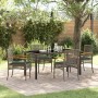 Conjunto de Comedor de Jardín 5 pcs Gris ratán sintético en Sillas de jardín | Comprar online en Foru.es