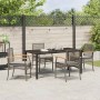 Conjunto de Comedor de Jardín 5 pcs Gris ratán sintético en Sillas de jardín | Comprar online en Foru.es