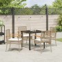 Conjunto de Comedor de Jardín 5 pcs Beige ratán sintético en Sillas de jardín | Comprar online en Foru.es