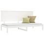 Sofá cama madera maciza de pino blanco 90x200 cm de vidaXL, Camas y somieres - Ref: Foro24-3108133, Precio: 136,60 €, Descuen...