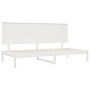 Sofá cama madera maciza de pino blanco 90x200 cm de vidaXL, Camas y somieres - Ref: Foro24-3108133, Precio: 136,60 €, Descuen...