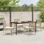 Conjunto de Comedor de Jardín 5 pcs Beige ratán sintético en Sillas de jardín | Comprar online en Foru.es