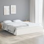 Estructura de cama doble pequeña madera maciza blanca 120x190cm de vidaXL, Camas y somieres - Ref: Foro24-820073, Precio: 115...