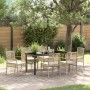 Conjunto de Comedor de Jardín 7 pcs Beige ratán sintético en Sillas de jardín | Comprar online en Foru.es