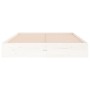 Estructura de cama doble pequeña madera maciza blanca 120x190cm de vidaXL, Camas y somieres - Ref: Foro24-820073, Precio: 115...
