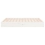 Estructura de cama doble pequeña madera maciza blanca 120x190cm de vidaXL, Camas y somieres - Ref: Foro24-820073, Precio: 115...