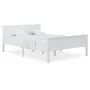 Solid white pine wood bed frame 160x200 cm by vidaXL, Beds and slatted bases - Ref: Foro24-322185, Price: 208,37 €, Discount: %