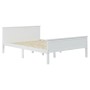 Estructura de cama de madera maciza de pino blanco 160x200 cm de vidaXL, Camas y somieres - Ref: Foro24-322185, Precio: 211,6...