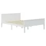 Solid white pine wood bed frame 160x200 cm by vidaXL, Beds and slatted bases - Ref: Foro24-322185, Price: 208,37 €, Discount: %