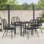 Conjunto de Comedor de Jardín 5 pcs Negro ratán sintético en Sillas de jardín | Comprar online en Foru.es